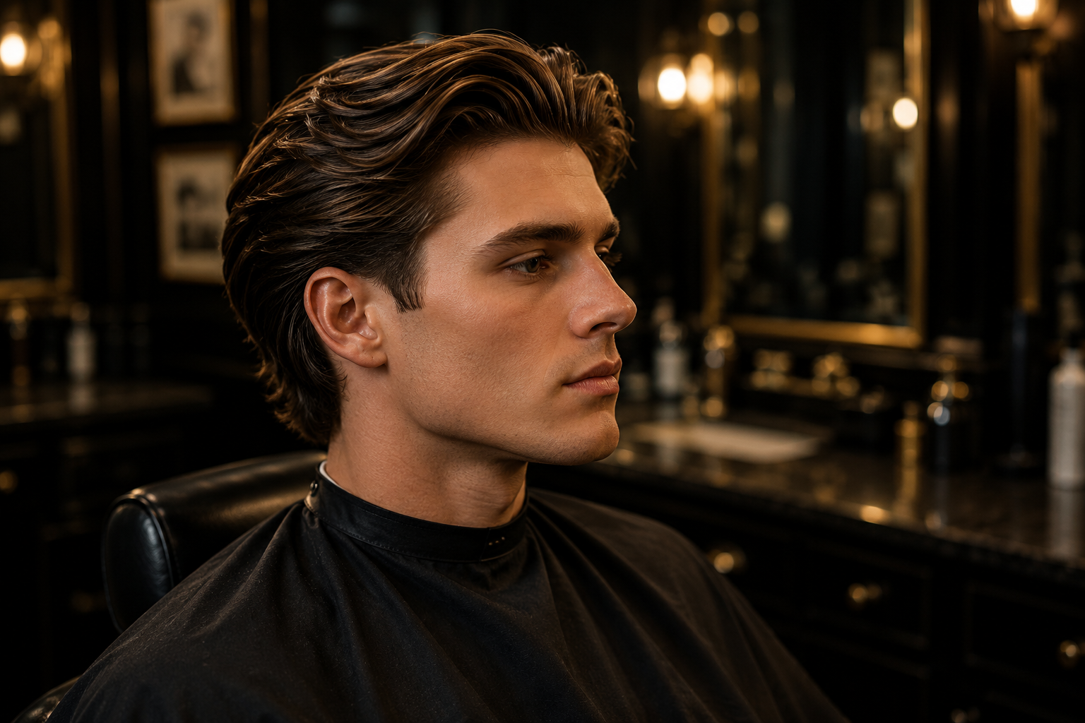 Finished classic scissor haircut